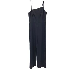 Halogen Women's Black One Shoulder Jumpsuit Party Cocktail Medium